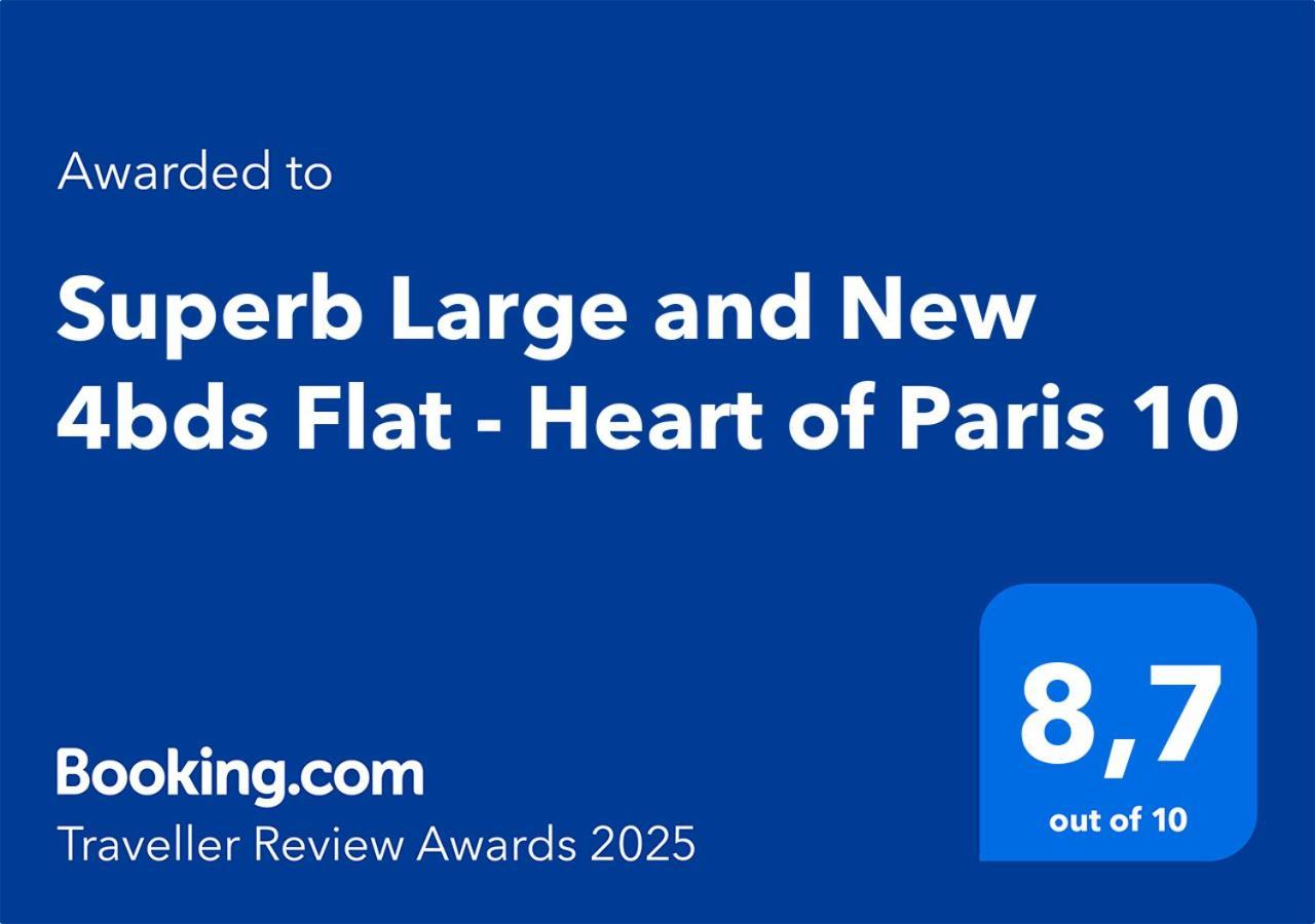 Superb Large And New 4Bds Flat - Heart Of Paris 10 Lejlighed Eksteriør billede